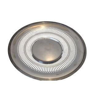 Vintage Sheffield Silver Plate Cut Out Sandwich Plate